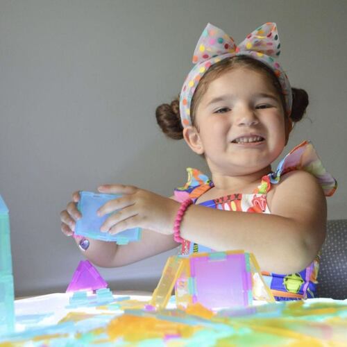 Set de Juego Mosaicos Geométricos Color Patel Arma y Construye Techno Tiles The Learning journey
