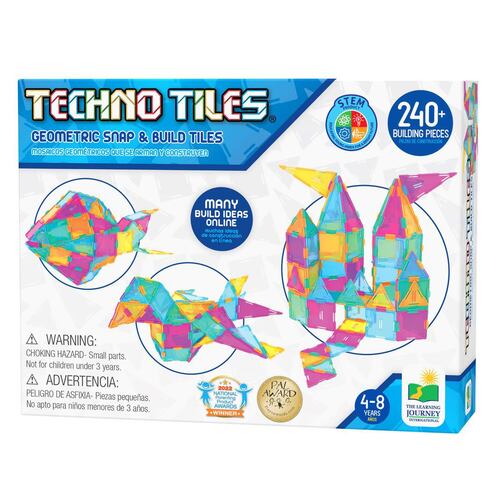 Set de Juego Mosaicos Geométricos Color Patel Arma y Construye Techno Tiles The Learning journey