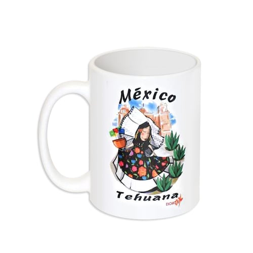Taza México Tehuana Encantos de México - Artesanía