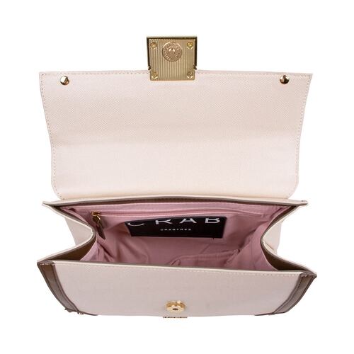Bolsa Satchel Color Beige Para Mujer Crabtree