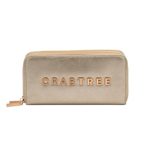 Cartera Crabtree Oro para Mujer