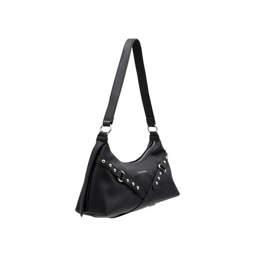Bolsa Baguette Crabtree Negro Para Mujer