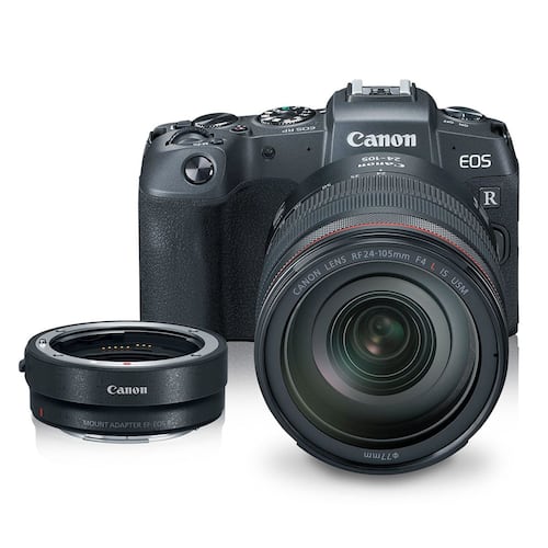 Kit Cámara Canon EOS RP con Lente RF24-105mm f/4 L IS USM+ Adaptador