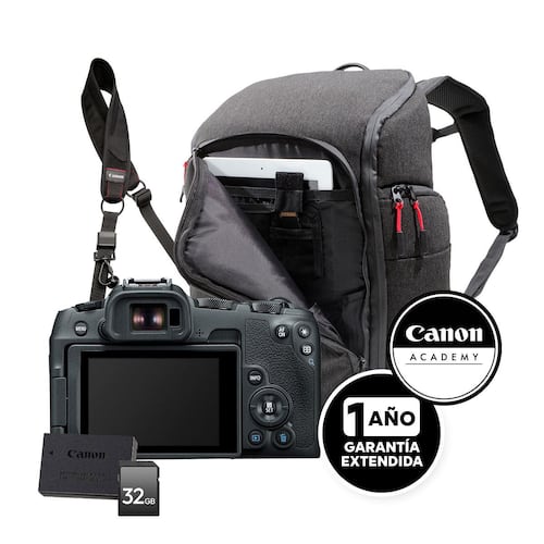 Cámara Canon Kit R8 RF 24-50 STM + Bag EDC-1 + NS-EN110-BK HB+SD32G + ABC +LP-E17 + G Ext