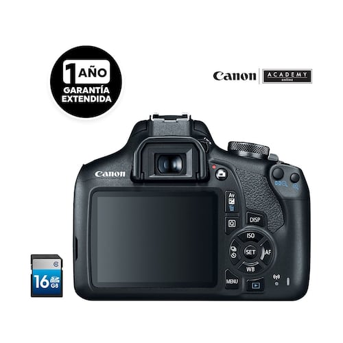 Cámara Canon T7 KIT doble lente 18–55/EF 75-300