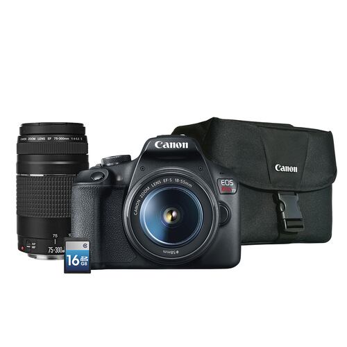 Cámara Canon T7 kit Lentes - Mochila - SD 16GB