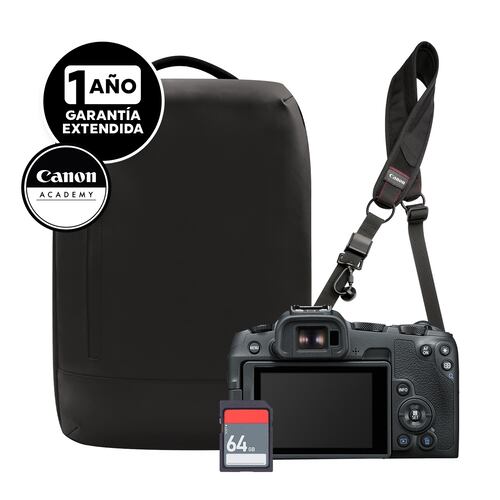 Cámara Canon R8 Lente Canon - Mochila - SD 64GB - Curso Online - Garantía Ext.