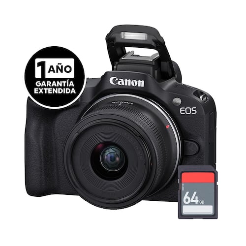 Cámara Canon Kit R50 Lente 18-45 Sd G Ext