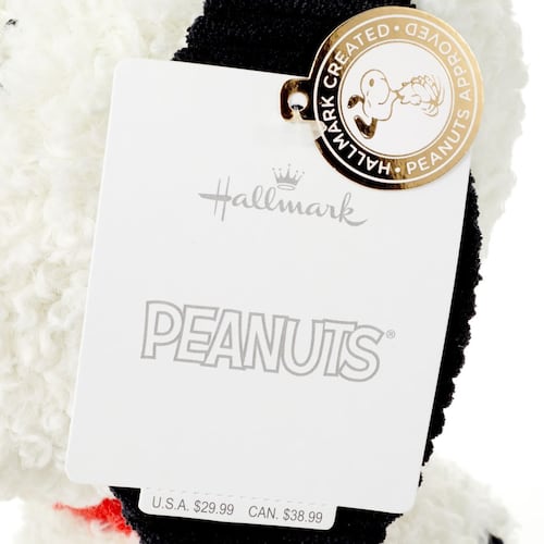 Peluche Peanuts Snoopy con Orejas de Pana Hallmark