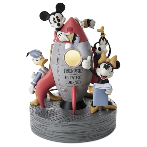 Figura Decorativa con Luz Disney Cohete Mickey Mouse y Amigos Hallmark