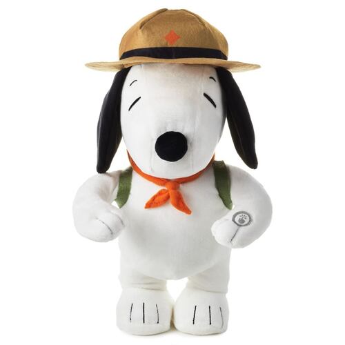 Peluche con Sonido y Movimiento Peanuts Snoopy Scouts Hallmark