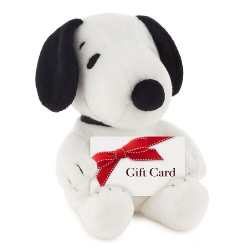Peluche Tarjeta de Regalo Peanuts Snoopy de Felpa Hallmark