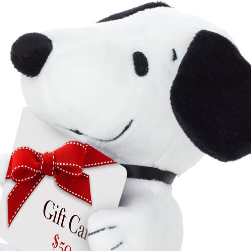 Peluche Tarjeta de Regalo Peanuts Snoopy de Felpa Hallmark