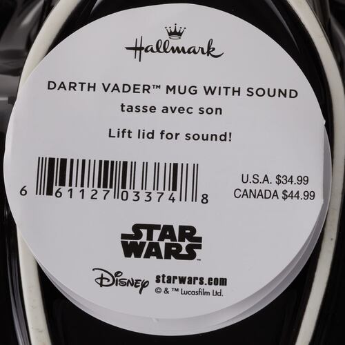Taza con Sonido Star Sars Diseño Darth Vader Hallmark