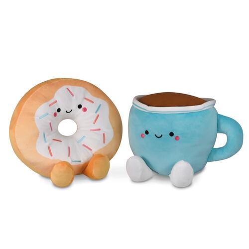 Peluches Better Together Pareja Magnética Dona y Café Hallmark