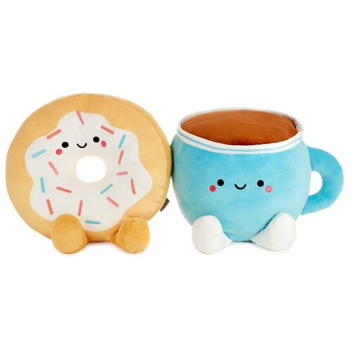 Peluches Better Together Pareja Magnética Dona y Café Hallmark