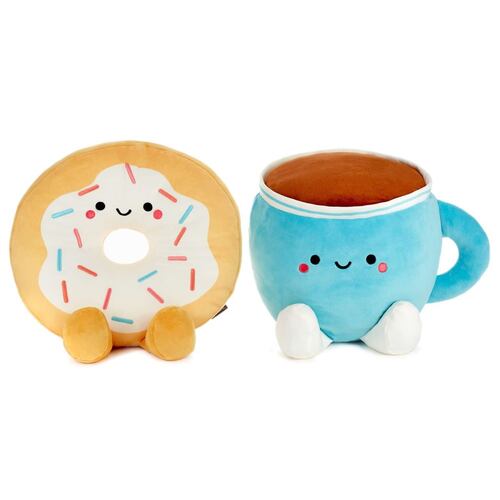 Peluches Better Together Pareja Magnética Dona y Café Hallmark