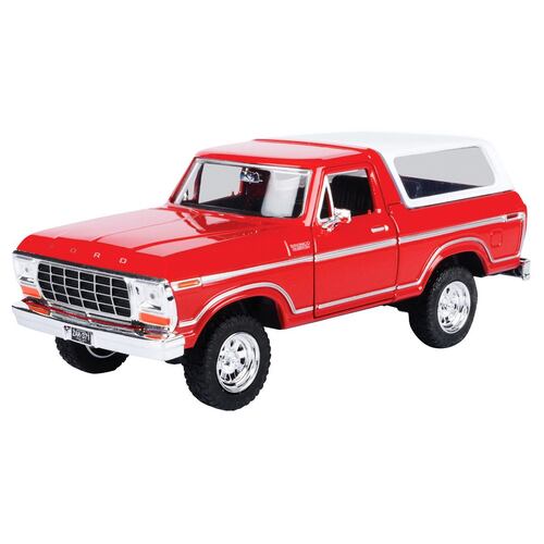 Vehículo de Colección Ford Bronco 1978 - Hard Top (sin llanta de refacción) [2022 Nuevo] 1:24