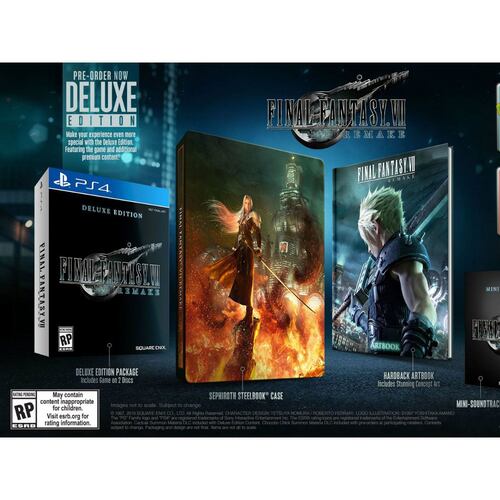 Final Fantasy VII Remake Deluxe PlayStation 4