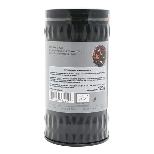 Bote de Té Negro Bombay Chai 120 g Tea Forte