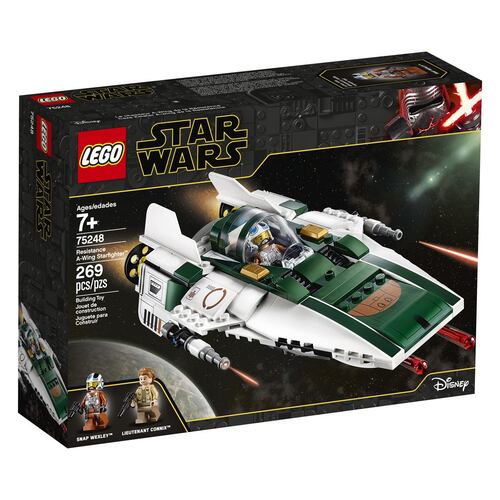 Caza Estelar A-wing de la Resistencia Lego