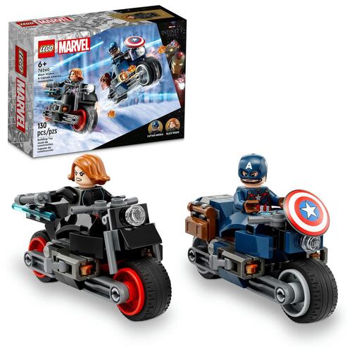 Motos de Black Widow y el Capitán América