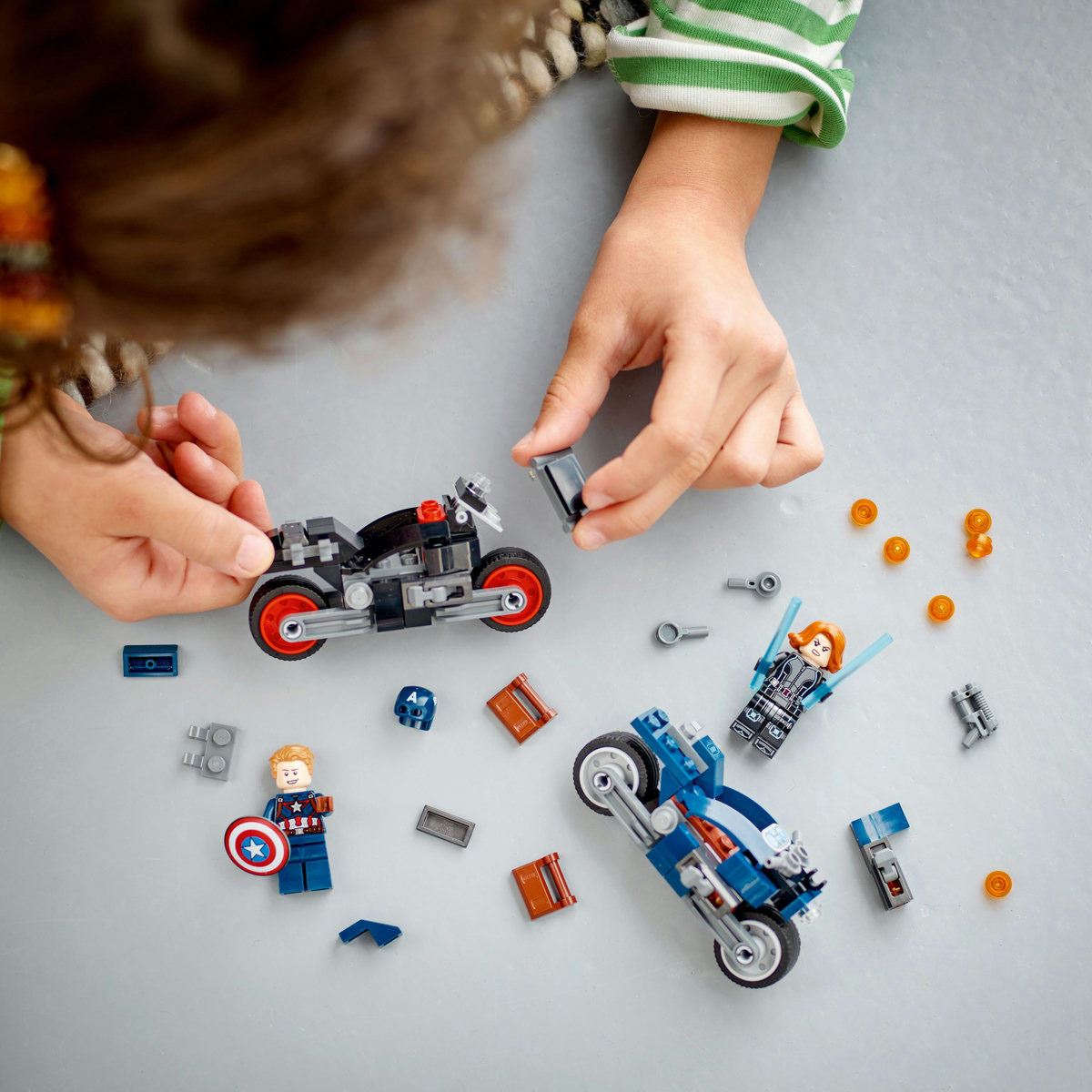 Moto de cheap capitan america lego