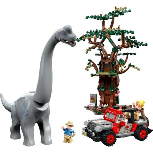 Set de juguetes de construcción LEGO Jurassic Park 76960 Descubrimiento del Braquiosaurio (512 piezas)