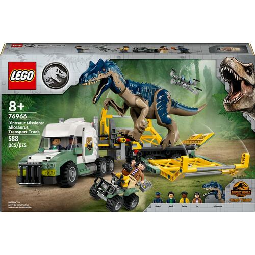 LEGO® Misiones Dinosaurio: Camión de Transporte del Allosaurus