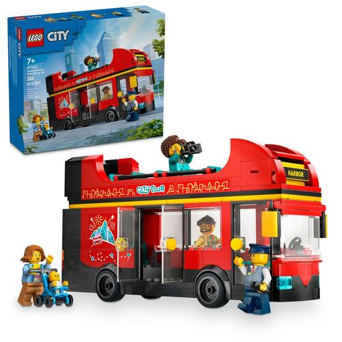 LEGO® Autobús Turístico Rojo de Dos Plantas