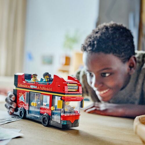 LEGO® Autobús Turístico Rojo de Dos Plantas