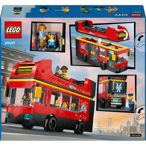LEGO® Autobús Turístico Rojo de Dos Plantas