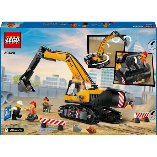 LEGO® Excavadora de Obra Amarilla