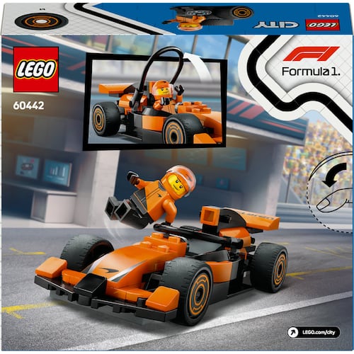 LEGO® Piloto de F1 con Auto de Carrera McLaren