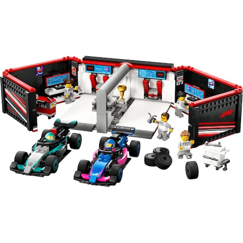 LEGO® Garaje de F1 y Auto Mercedes-AMG 6 Alpine