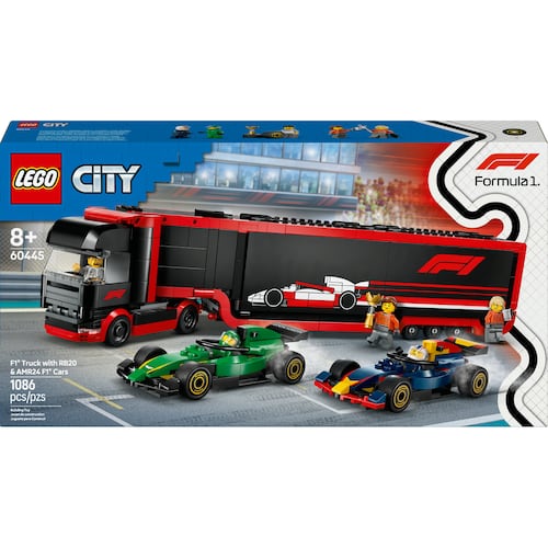 LEGO® Camión de F1 con Autos de F1 RB20 y AMR24