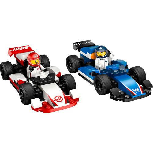 LEGO® F1 Williams Racing & Autos de Carrera Haas F1