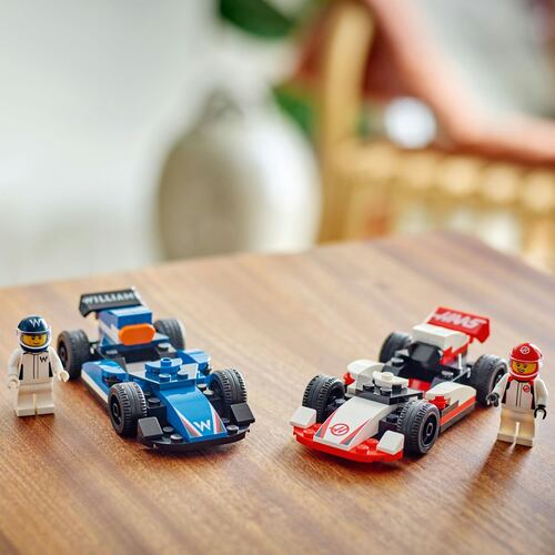 LEGO® F1 Williams Racing & Autos de Carrera Haas F1
