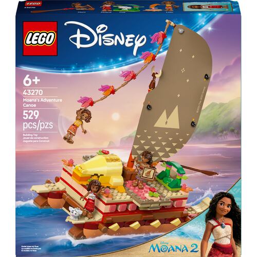 LEGO® Canoa de Aventuras de Moana
