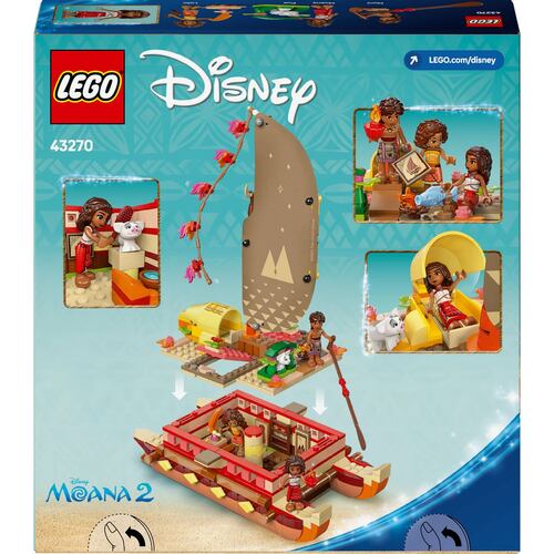 LEGO® Canoa de Aventuras de Moana