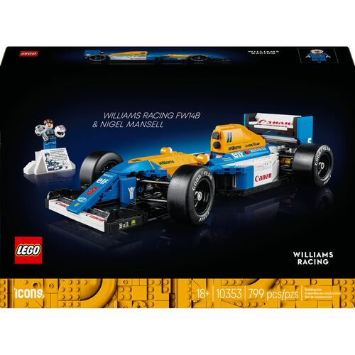 LEGO® Icons Williams Racing FW14B y Nigel Mansell