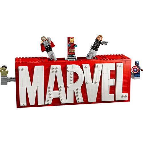 LEGO® Logotipo MARVEL y Minifiguras