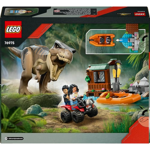 LEGO® Jurassic World Escape por el Río y T. rex a la Caza 76975
