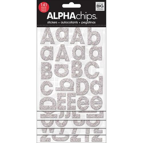 Stickers Thp Letras Silver 128 Pzs