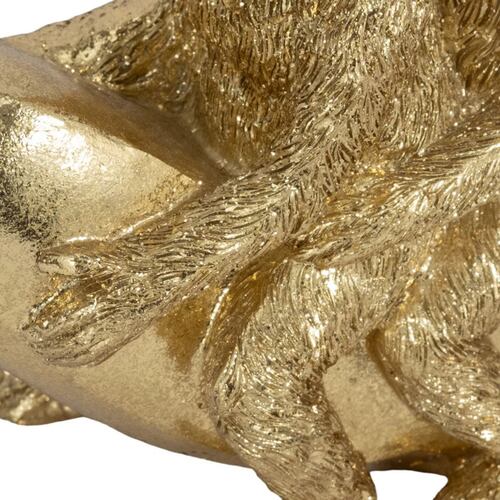 Figura Decorativa Diseño Moderno Monos sobra Banana Dorado Sagebrook