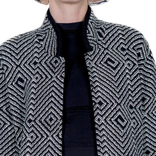 Abrigo Palmitas Cuello Mao Zuio para Mujer