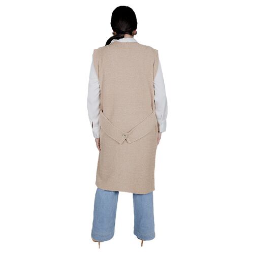 Chaleco 3/4 Liso color beige Zuio para Mujer