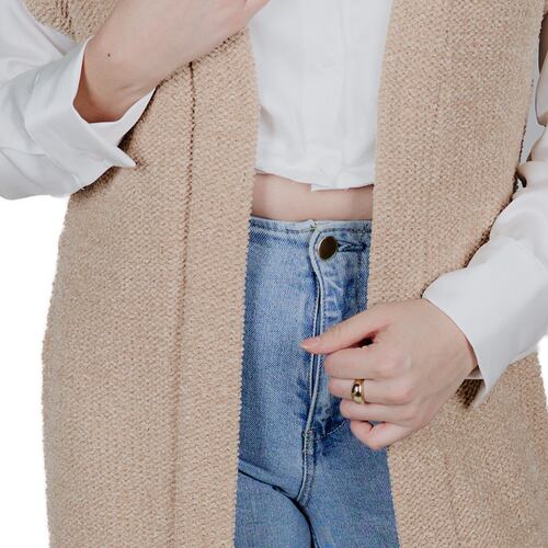 Chaleco 3/4 Liso color beige Zuio para Mujer