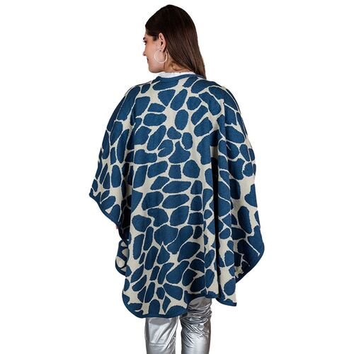 Capa Zuio Animal Print Petróleo Para Mujer
