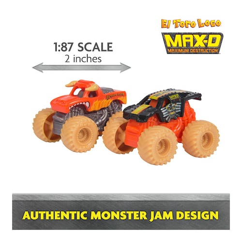 Set de Juego El Toro Loco Venom Velocity Scorpion Monster Jam